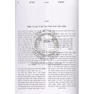 Schottenstein Talmud Yerushalmi - Hebrew Edition - Tractate Berachos Vol 2    