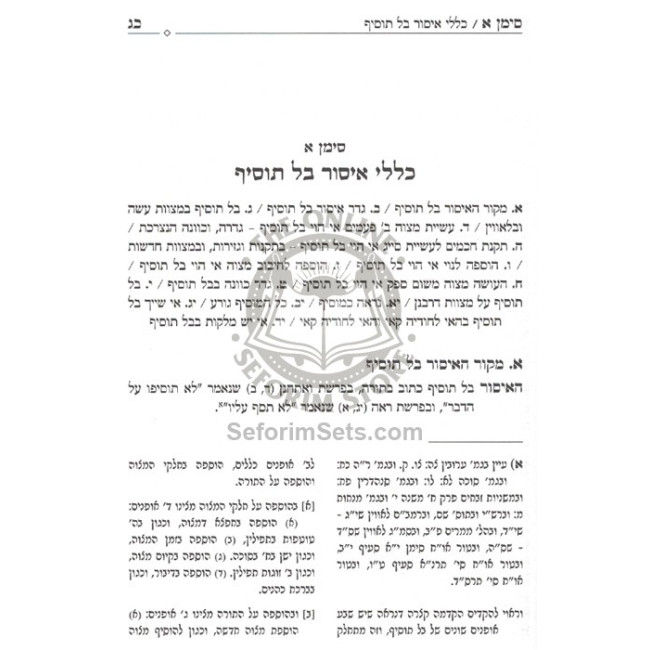 Bal Tosif U'Bal Tigra  /  בל תוסיף ובל תגרע