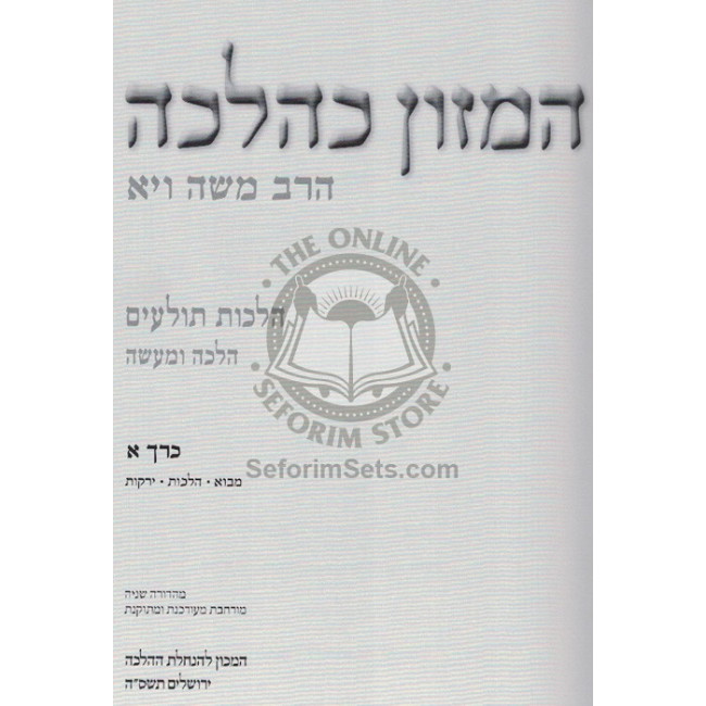 Bedikas Hamazon K'Halacha  /  בדיקת המזון כהלכה
