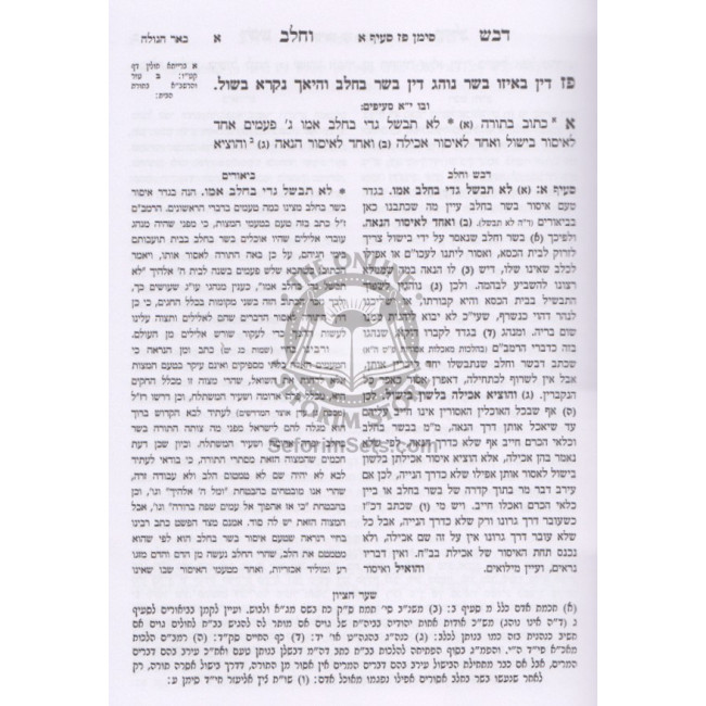 Dvash V'Chalav - Hilchos Basar V'Chalav  / דבש וחלב - הלכות בשר בחלב