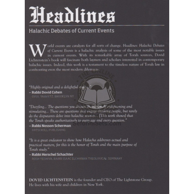 Headlines Halachic Debates  