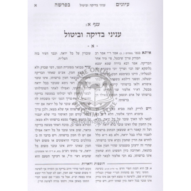 Iyunim B'Parsha - Chag HaPesach    /    עיונים בפרשה - חג הפסח