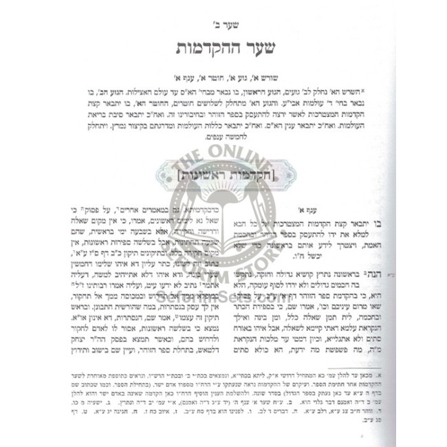 Kisvei H'Ari - Eitz Chaim - Sha'ar Ha'Hakdamos - Ahavas Shalom    /    כתבי האר"י - עץ חיים - שער ההקדמות - אהבת שלום