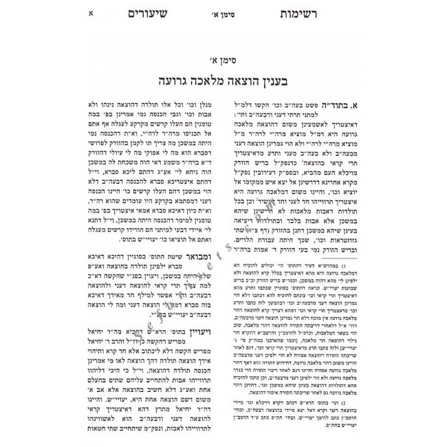 Kovetz Reshimus Shiurim - Masechet Shabbos Vol 2