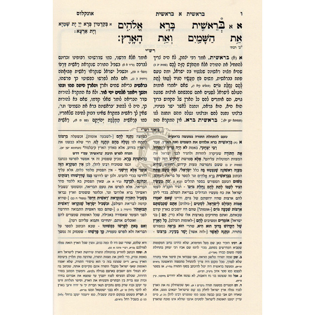 Chumash Mikra Mefurash Braiishis-Toldos Volume 1       /      חומש מקרא מפורש בראשית-תולדות
