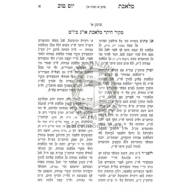 Meleches Yom Tov / מלאכת יום טוב