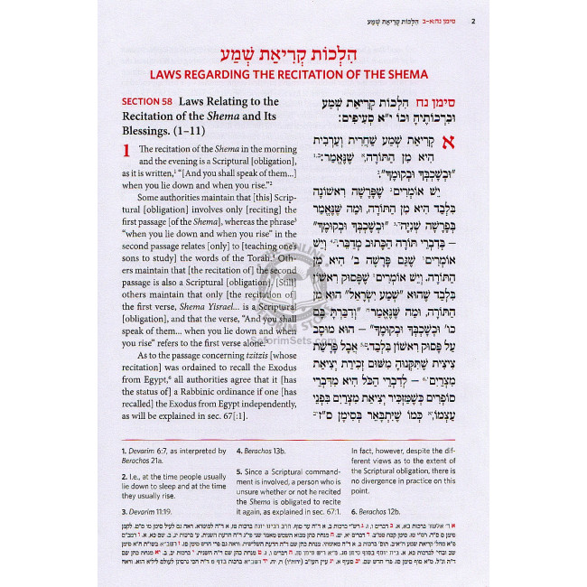 Shulchan Aruch Harav With English Translation Volume 2 Siman 58-156        