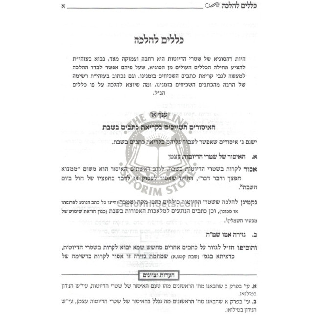 Shtarei Hedyotos B'Shabbos   /   שטרי הדיוטות בשבת