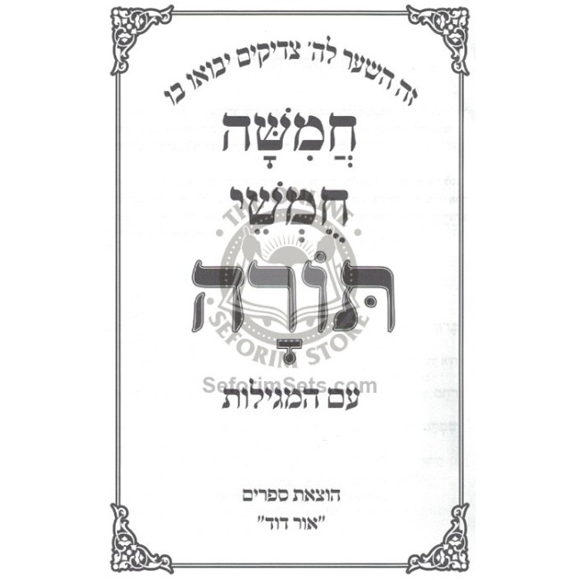 Shul Chumash - Rashi Meruba U'Menukad  /  שול חומש - רש"י מרובע ומנוקד