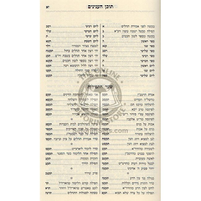 Tehillm Matok Midvash - Large  /    תהלים מתוק מדבש - גדול