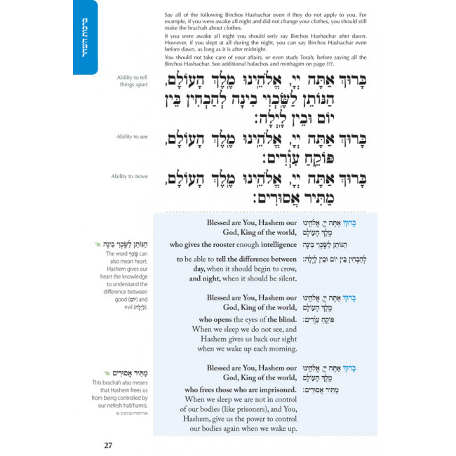 Siddur Weekday for Youth with Eng. Blue         