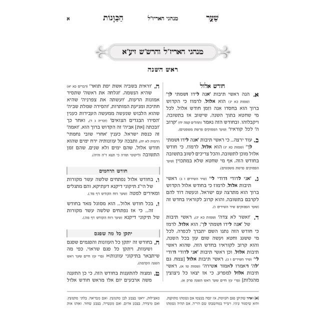 Sha'ar HaKavanos HaMevuar - Rosh HaShanah 2 Volume Set / שער הכוונות המבואר - ראש השנה ב כרכים