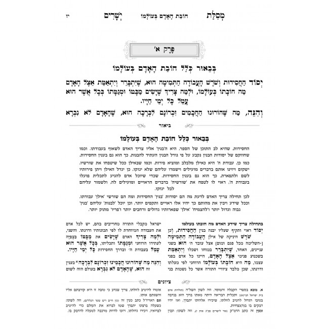 Mesilos Yesharim Hamevuer 2 Volume Set / מסילת ישרים המבואר ב כרכים