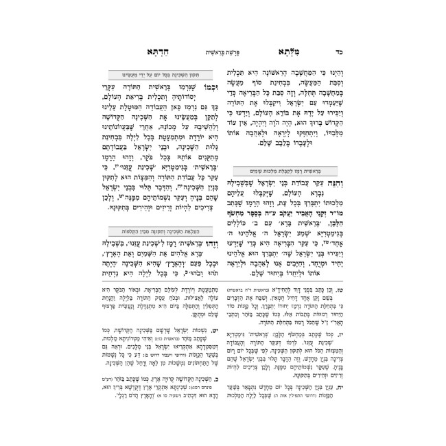 Milsa Chadta - Bereishis  /  מלתא חדתא - בראשית