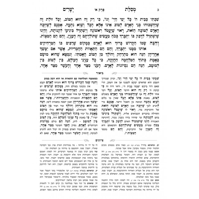 Mesilos Yesharim Hamevuer 2 Volume Set / מסילת ישרים המבואר ב כרכים