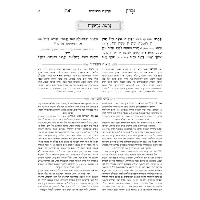 Zikaron Zos hamevuar 2 Volume Set / זכרון זאת המבואר ב כרכים