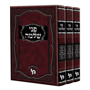 Pnei Shlomo Al Hashas 3 Vol.       /       פני שלמה על הש"ס ג"כ