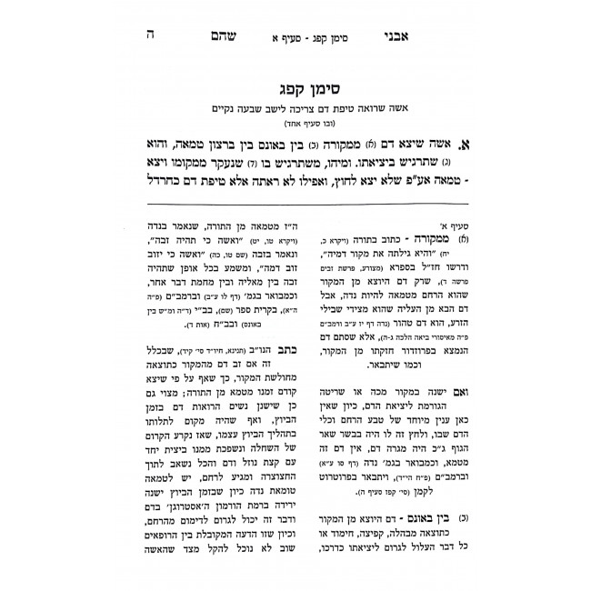 Avnei Shehaim Hilchos Nida Utvillah 2 Volumes / אבני שהם הלכות נידה וטבילה ב כרכים