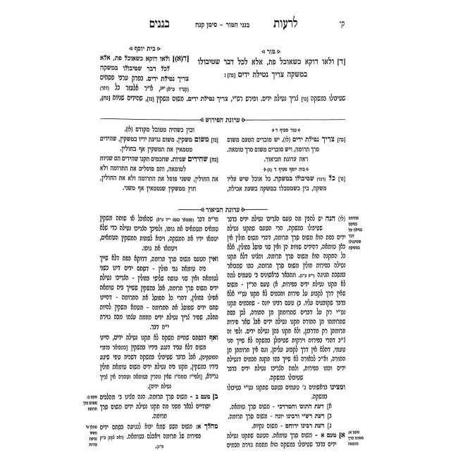 Liros B'Ganim - Hilchos Netilas Yodayim L'Seudah Siman 157-166 - B'Ganei HaTur / לרעות בגנים - על הלכות נטילת ידים לסעודה סימן קנז-קסו - בגני הטור