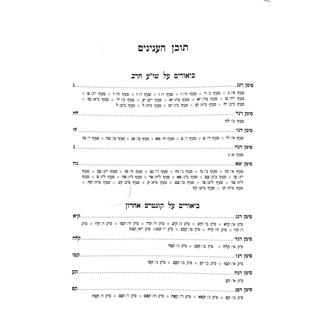 Biurei Hashulchan Hilchos Shabbos / ביאורי השלחן הלכות שבת