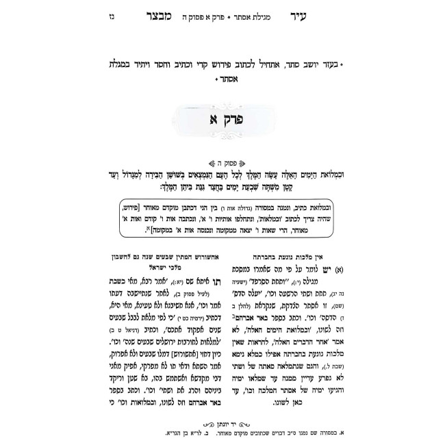 Ir Mivtzar - Megilas Esther - Shut B'Hilchos Purim - Mesechta Megilah / עיר מבצר - מגילת אסתר - שו"ת בהלכות פורים - מסכת מגילה