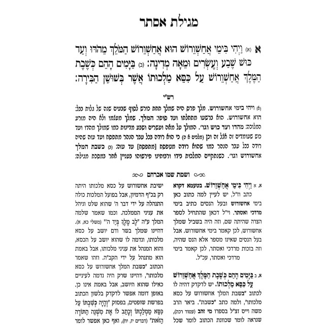Vesamta Shemo Avraham - Megillas Esther / ושמת שמו אברהם - מגילת אסתר