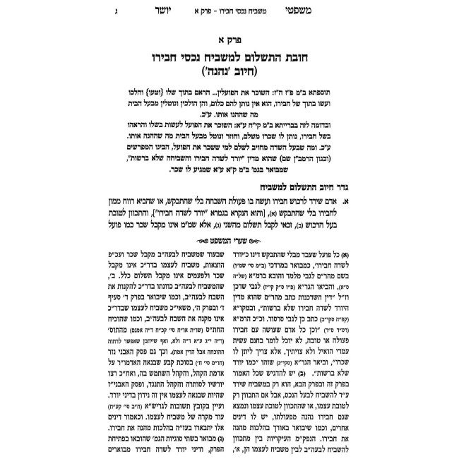 Mishpitei Yosher Al Hilchos Nehneh U'Menhaneh / משפטי יושר על הלכות נהנה ומהנה חלק ב