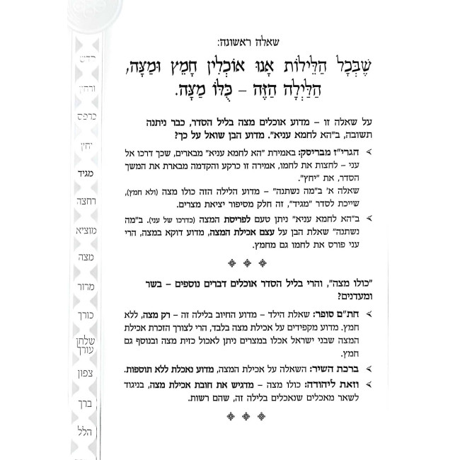 Haggadah Shel Pesach - Ki Yishalcha / הגדה של פסח - כי ישאלך