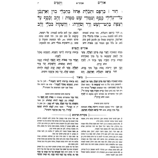 Urim V'Tumim HaMevuar - Megillas Esther   /   אורים ותומים המבואר - מגילת אסתר