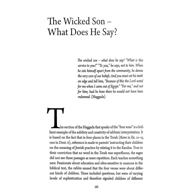 The Jonathan Sacks Haggada