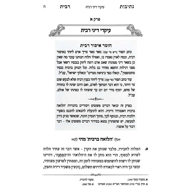 Nesivos Ribbis - Hilchos Ribbis / נתיבות רבית - הלכות רבית