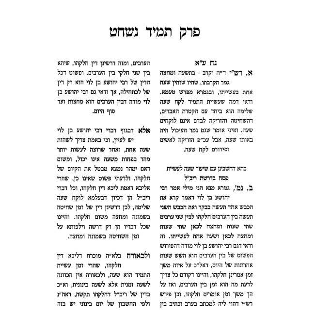 Shiurei Pesachim Volume 1 / שיעורי פסחים חלק א