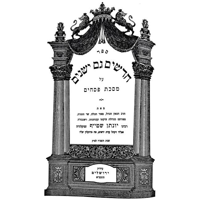 Chadashim Gam Yeshanim - Pesachim / חדשים גם ישנים - מסכת פסחים