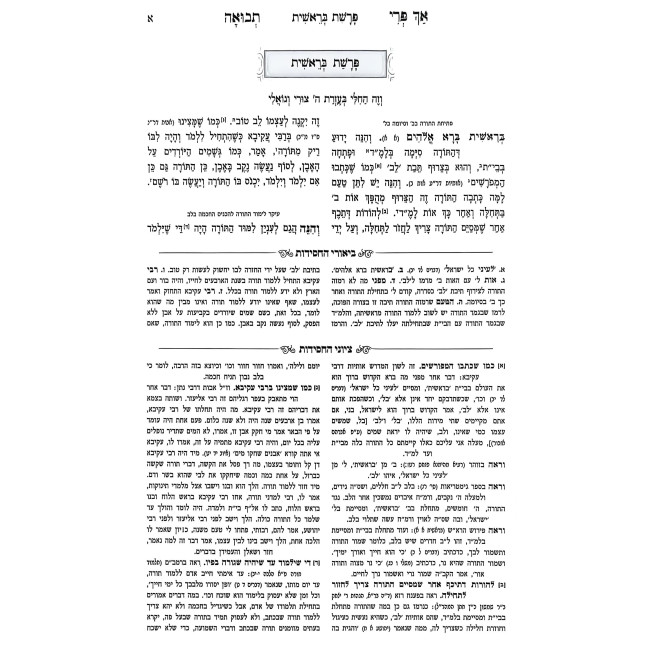Ach Pri Tevuah HaMevuar 5 Volume Set / אך פרי תבואה המבואר ה כרכים