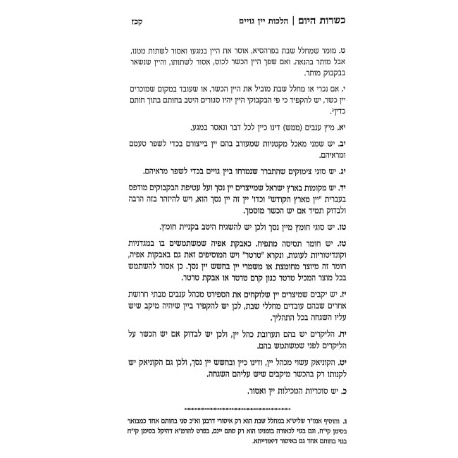 Kashrus HaYom / כשרות היום