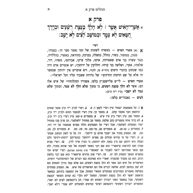 Sefer Tehilim - Im Pirush Rashi / ספר תהלים - עם פירוש רש"י ועליו ביאור מראה רחל