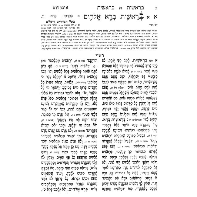 Chumash Talmidim - Bereishis Menukad - Oz Vehadar / חומש תלמידים - בראשית מנוקד - עוז והדר