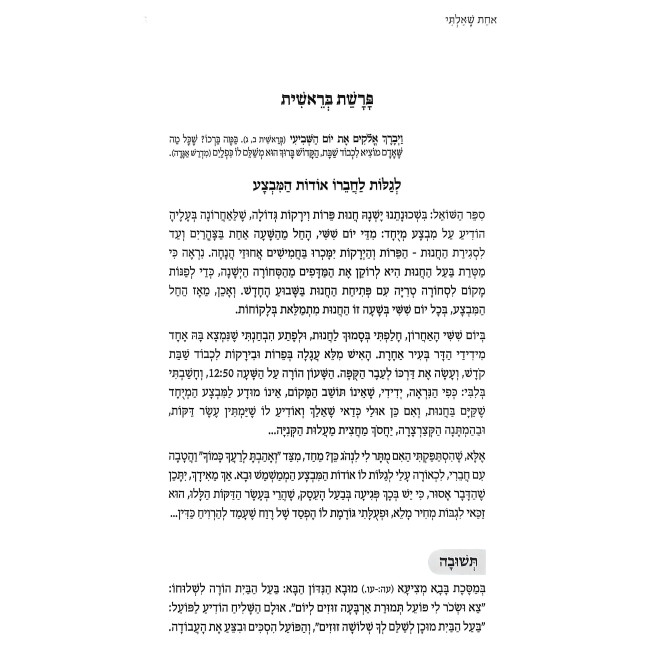 Achas Sha'alty 7 / אחת שאלתי ז
