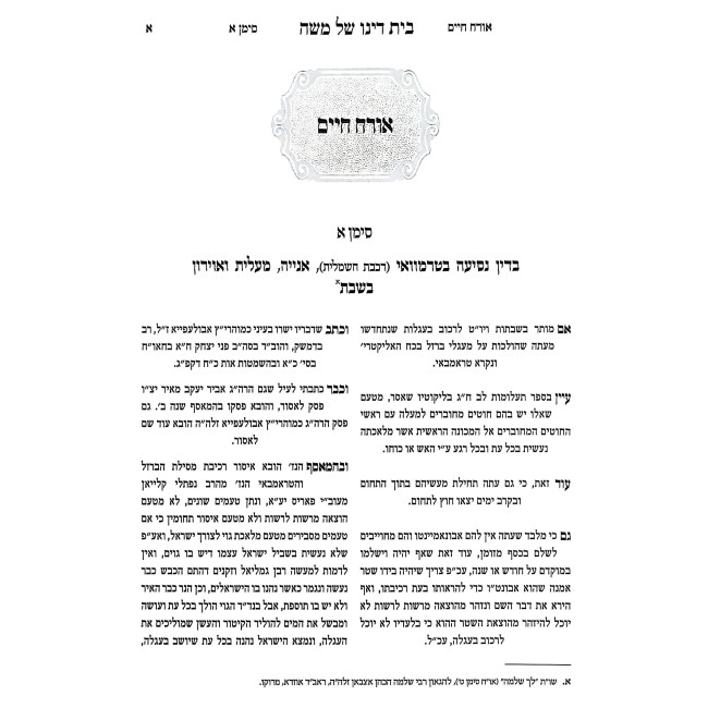 Shut Beis Dino Shel Moshe / שו"ת בית דינו של משה