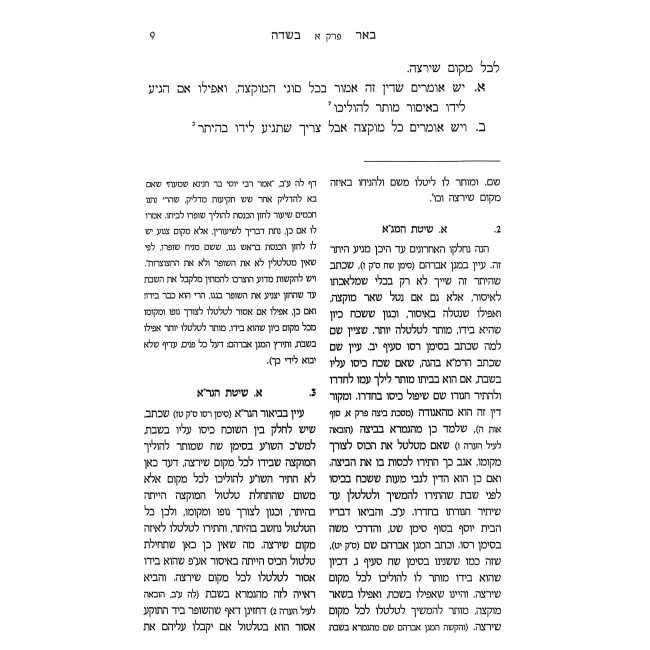 Be'er BaSadeh - Hilchos Muktzah Shabbos V'Yom Tov / באר בשדה - הלכות מוקצה שבת ויו"ט
