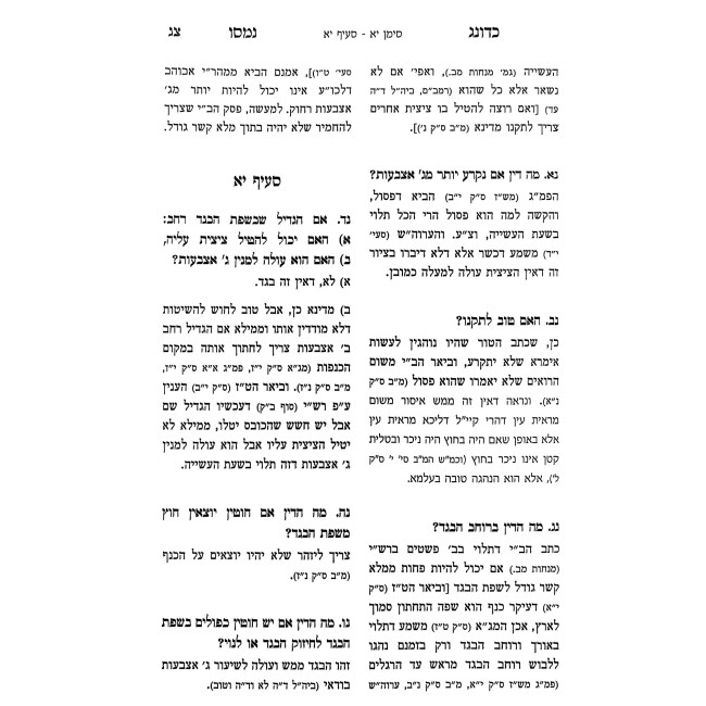 Kadonag Nomasu - Mishna Berurah Volume 1 / כדונג נמסו - משנה ברורה חלק א