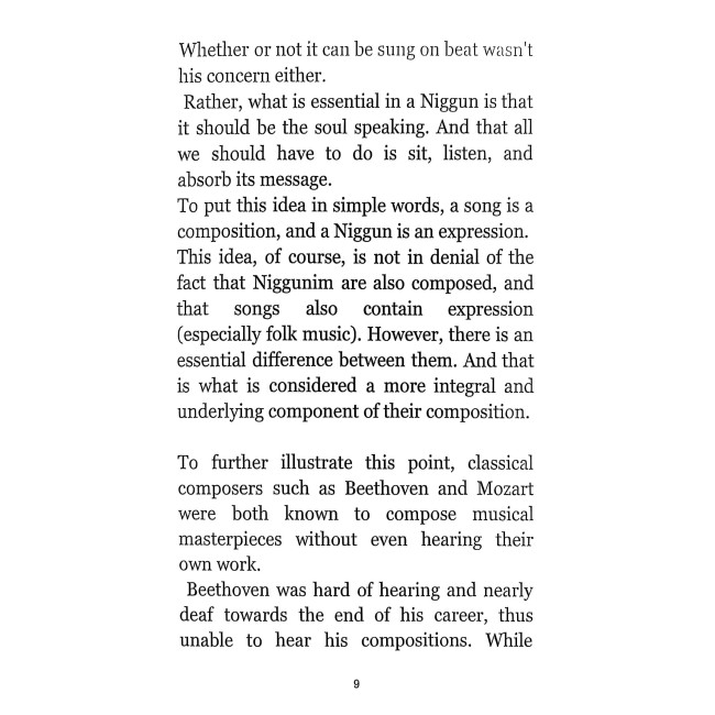 Understanding Niggunim