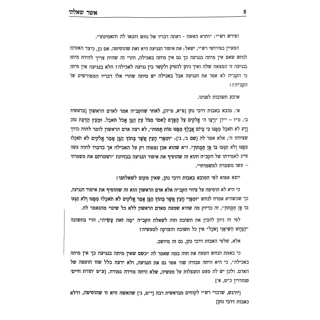 Asher Sha'alty Al HaTorah / אשר שאלתי על התורה
