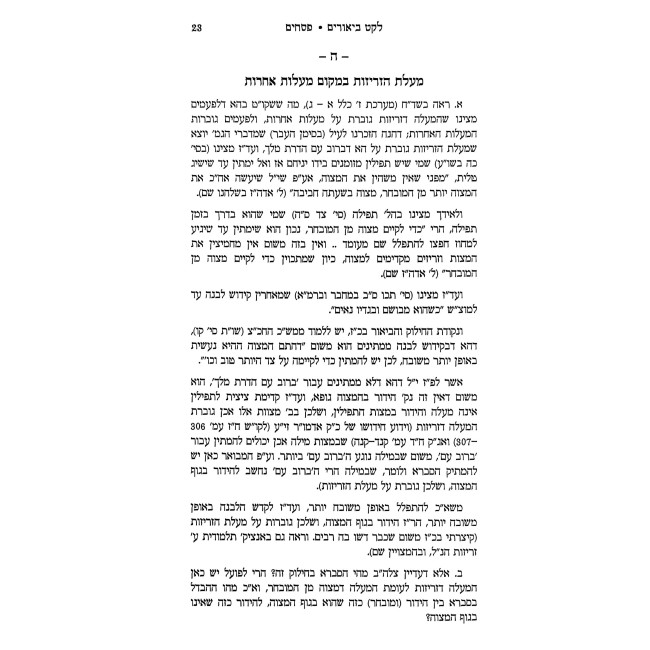 Leket Biurim - Pesachim Volume 1 / לקט ביאורים - מסכת פסחים חלק א