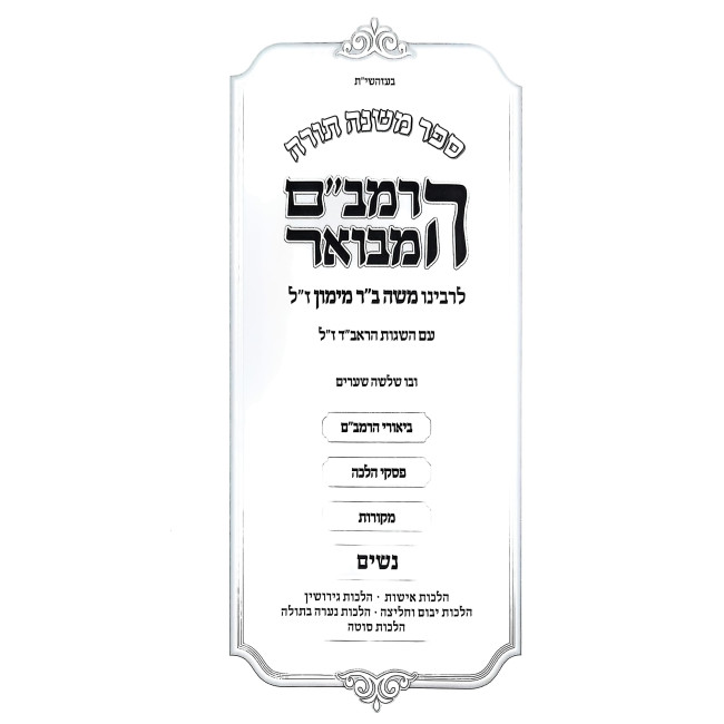 HaRambam HaMevuar - Nashim - Blue / הרמב"ם המבואר - נשים - כחול