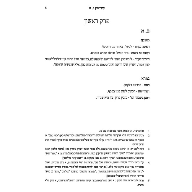 Pirush Rebbi Avraham Min HaHar Al Maseches Kiddushin / פירוש רבי אברהם מן ההר על מסכת קידושין