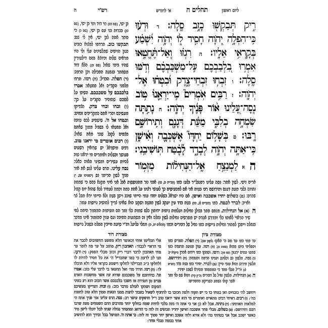 Sefer Tehilim Im Pirush Derash Msohe 2 Volume Set / ספר תהלים עם פירוש דרש משה ב כרכים