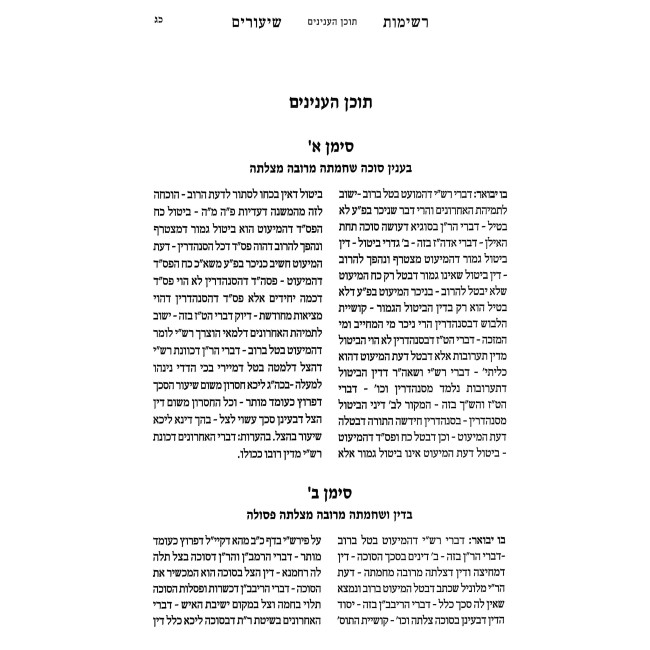 Kovetz Reshimos Shiurim - Sukkah 2 Volume Set / קובץ רשימות שיעורים - מסכת סוכה ב כרכים