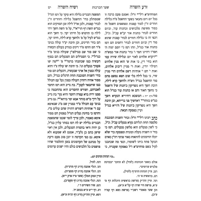 Zera HaSadeh V'Siach HaSadeh Al Sha'ar HaKavanos / זרע השדה ושיח השדה על שער הכוונות