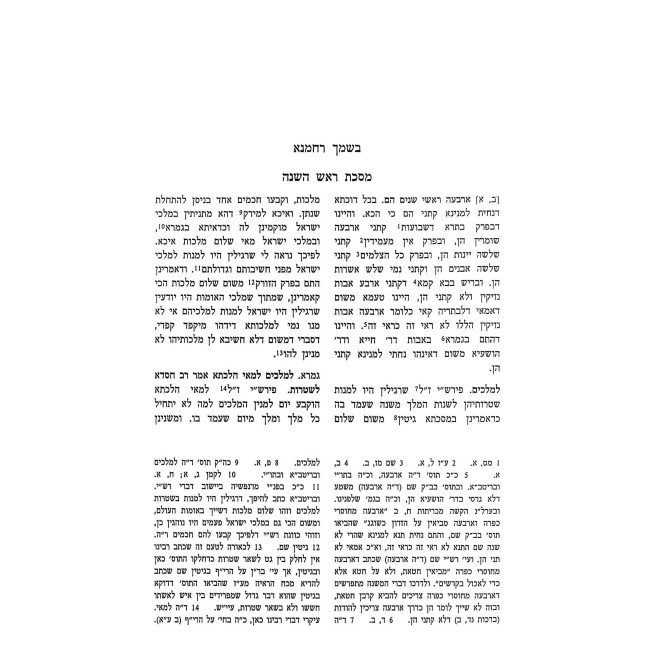 Chidushei HaRan - Rosh HaShanah - Megillah / חידושי הר"ן - ראש השנה - מגילה